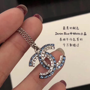 Chanel Denim Blue系列耳釘和项链